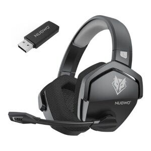 Wireless Gaming Headset with Mic for PS5/PS4/PC – Gray, 100-Hour Battery - New